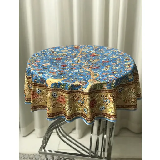 آهو دایره قطر 100 آبی