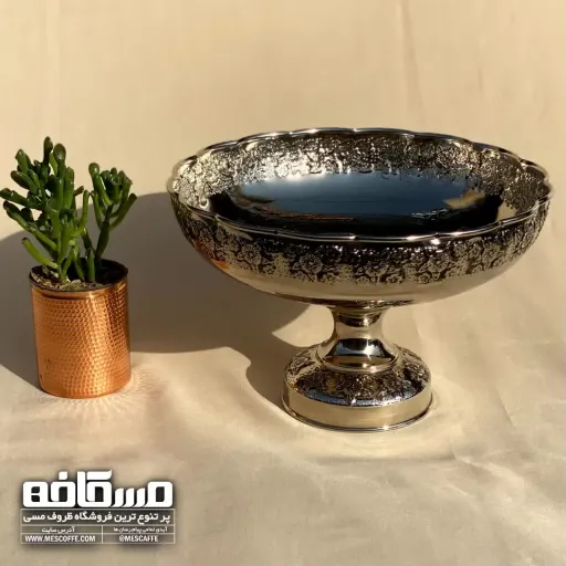 میوه خوری مسی کروم (مدل گلبرگ/کد 755)