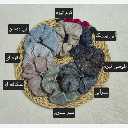 کش مو زنانه لمه اکلیلی رنگ سبز سدری