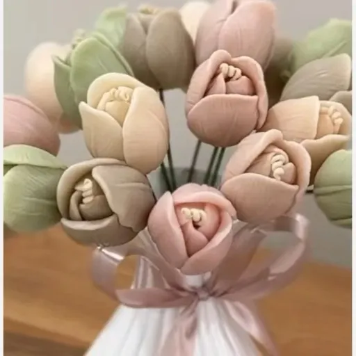 قالب شمع گل رز غنچه 