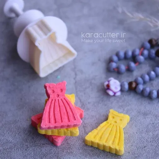 کاتر فشاری قند لباس عروس کد 69