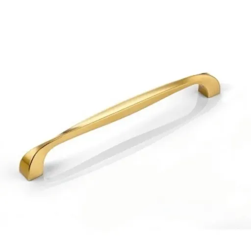 دستگیره کابینت مدل پیچک رنگ طلایی و کروم در 3 سایز (لاهیج یراق) سایز طلایی 192