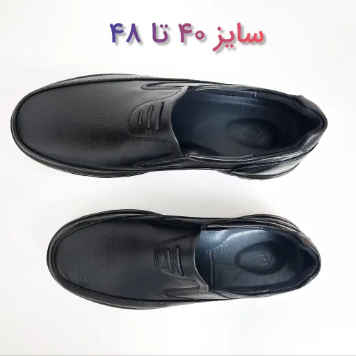 کفش طبی مردانه بزرگپا (چرم گاوی تبریز) مدل دیپلمات DIPLOMAT (تعویض رایگان) سایز 47