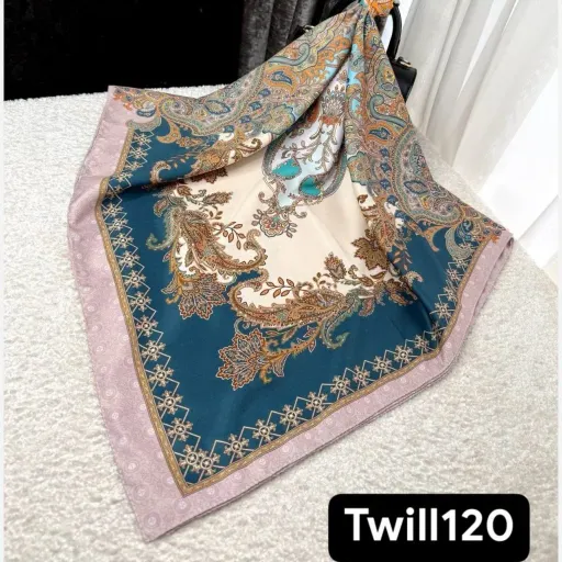روسری توییل قواره 120 ترنج ستاره