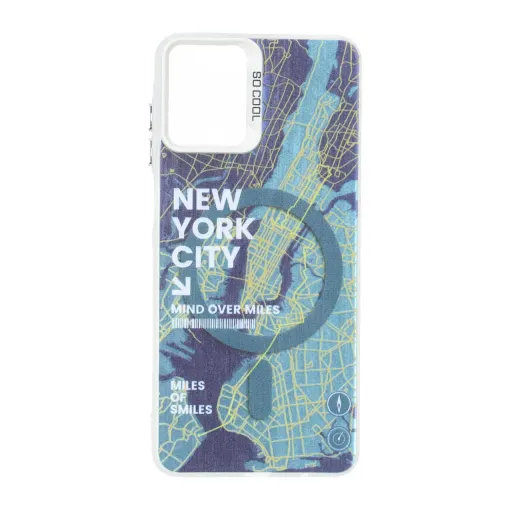 قاب مگ سیف SO COOL طرح New York سامسونگ مدل Samsung Galaxy A07
