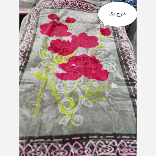 پتو نرمینه یکنفره مدل نسیم گلدار بسیار لطیف  شماره کد طرح را انتخاب نمایید 5