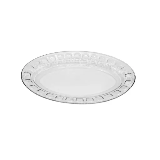 دیس شیشه و بلور اصفهان مدل گلایل 551 بسته 2 عددی رنگ بی رنگ