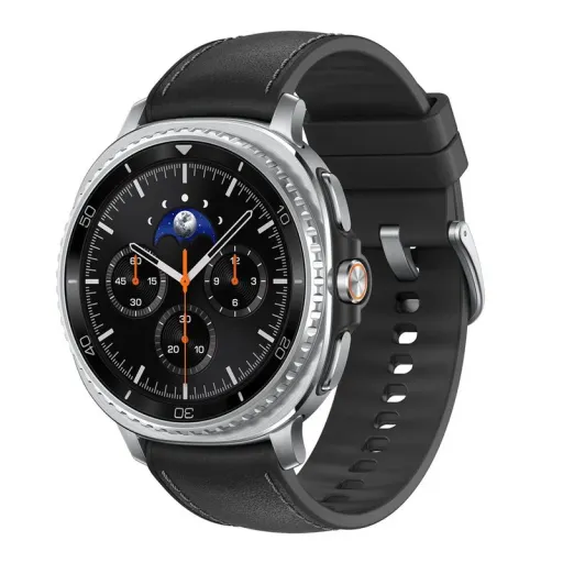 ساعت هوشمند 46 میلی متری سامسونگ مدل Galaxy Watch 8 Classic با بند چرمی رنگ سفید