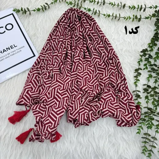 شال کریشه نخ پفکی قواره بزرگ 200x80 زنانه روزمره بدون آبرفت و چروک گزینه ها کد-1