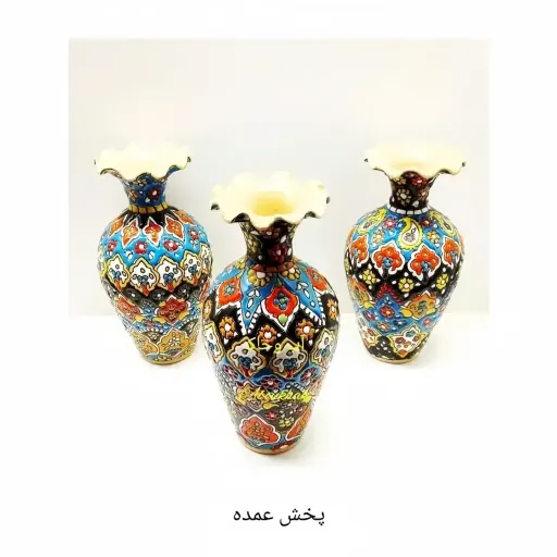 گلدان لاله لب چین میناکاری کوچک
