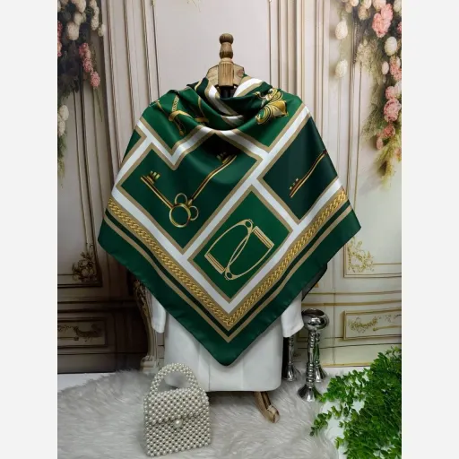 روسری ابریشم توییل پازل کلیدونه
