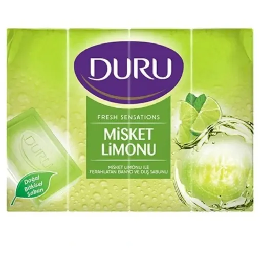 صابون حمام دورو DURU بسته 4 عددی 600 گرم رایحه زيتون سبز