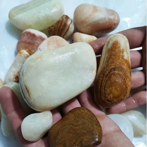 سنگ مرمر صیقلی آکواریوم بسته 5 کیلویی