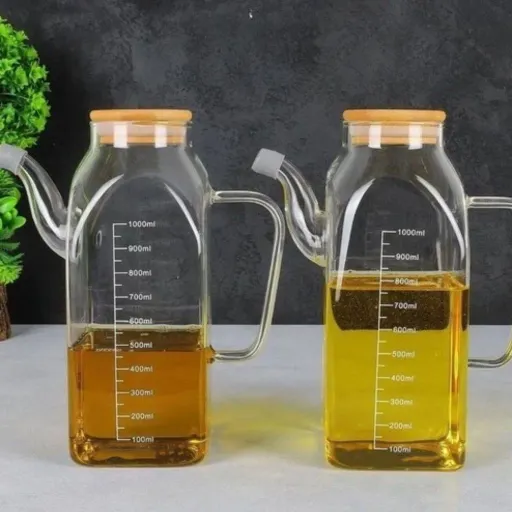 روغن ریز پیرکس مربع درب بامبو 1000 میل