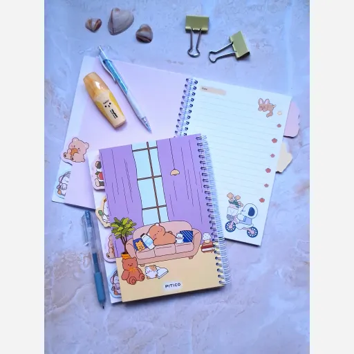 دفتر مشق حاشیه دار و دیوایدردار طرح اسلاید 7