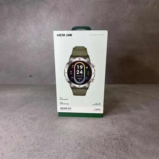 ساعت هوشمند 1.52 اینچی گرین لاین مدل GEAR FIT با بند سیلیکونی