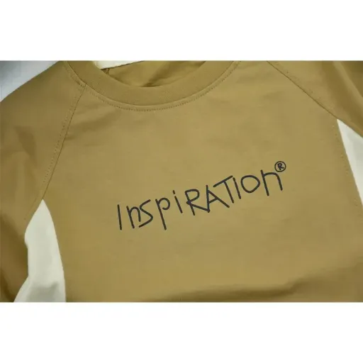 تیشرت باکسی پسرانه طرح INSPIRATION جنس پنبه ترک گزینه ها سایز 7تا8سال(سایز50) | خردلی