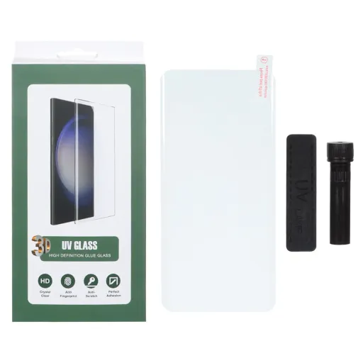 محافظ صفحه نمایش یو وی شیشه ای درجه یک اورجینال UV 3D Glass مدل شیائومی ردمی نوت 15 - Xiaomi Redmi Note 15 (پک دار)