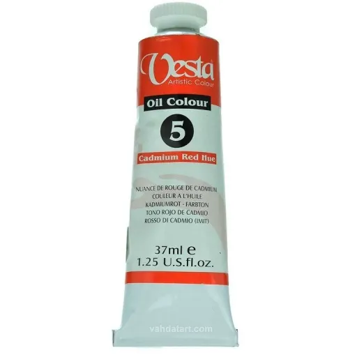 رنگ روغن وستا Cadmium Red Hue 5 حجم 37 میل