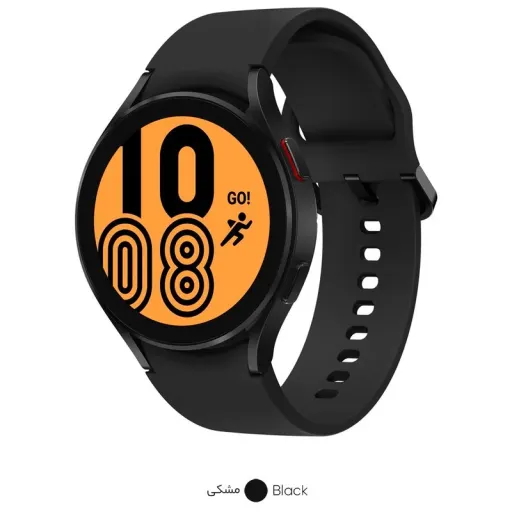 ساعت هوشمند 44 میلی متری سامسونگ مدل Galaxy Watch4 با بند سیلیکونی رنگ مشکی
