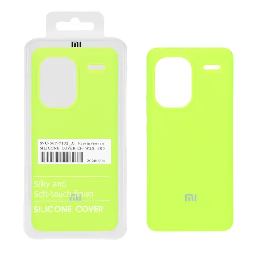 قاب سیلیکونی اورجینال پاک کنی درجه یک شیائومی مدل Xiaomi Redmi Note 13 Pro Plus 5G (پک دار) رنگ نارنجی فانتزی