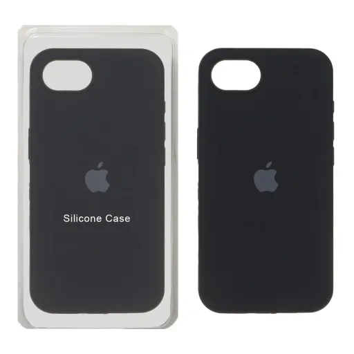 قاب سیلیکونی پاک کنی اورجینال آیفون مدل Apple iPhone 16e رنگ مشکی