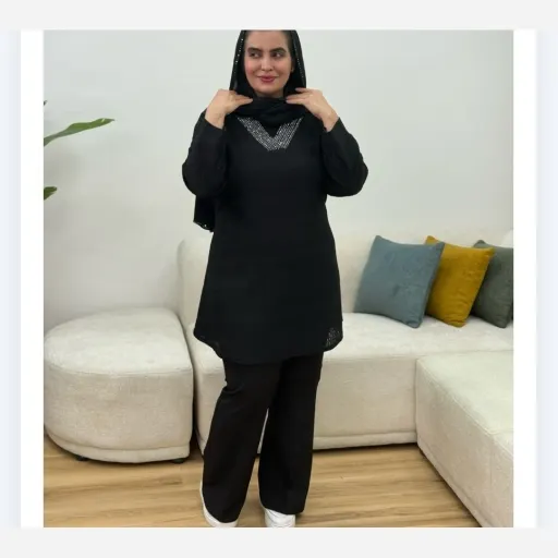 تونیک روفیا رنگ سورمه ای