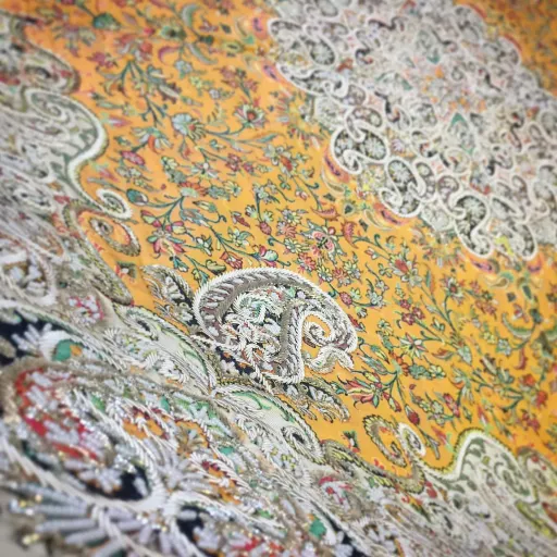 رومیزی سرمه دوزی طرح ستایش