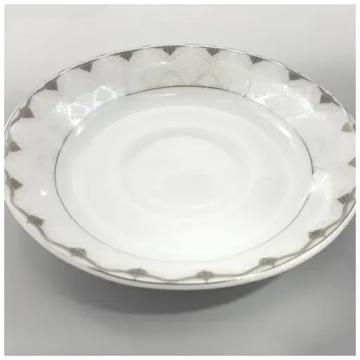نعلبکی چینی مدل 1 محصول صنایع چینی پارس بسته شش عددی