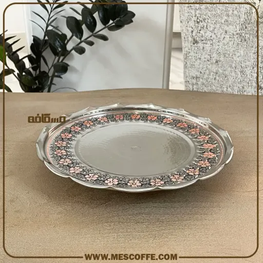 شیرینی خوری مسی گل سرخ(کد1896)