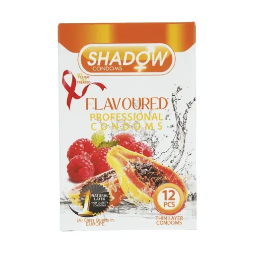 کاندوم میوه ای شادو SHADOW FLAVOURED بسته 12 عددی