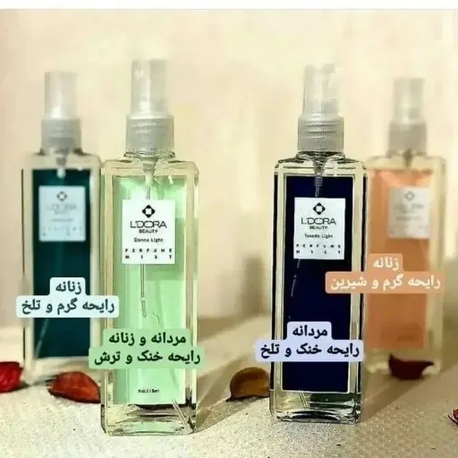 بادی اسپلش های خوشبو کننده بدن رایحه رایحه گرم و تلخ زنانه(رنگ سبزآبی)