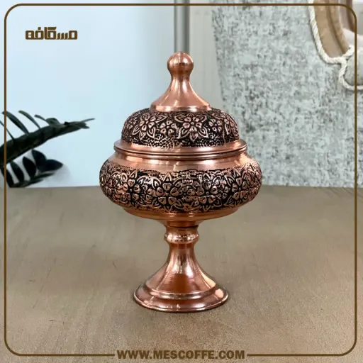 خرید قندان مسی پایه دار نانو(کد1751)