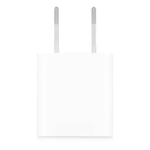شارژر دیواری اپل مدل 5 وات USB A رنگ سفید