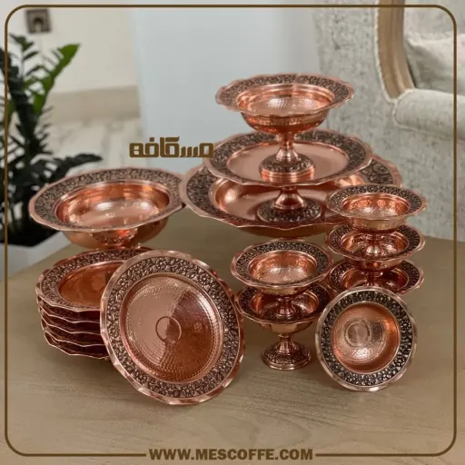 سرویس پذیرایی مسی نانو(سرویس 6 نفره)