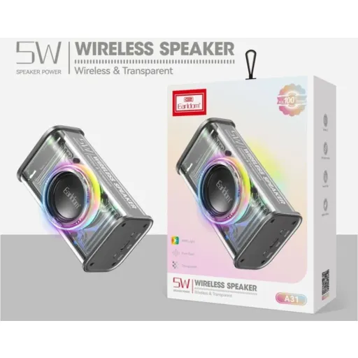 اسپیکر بلوتوثی ارلدام ET-A31 (RGB، 5-10W، TWS)
