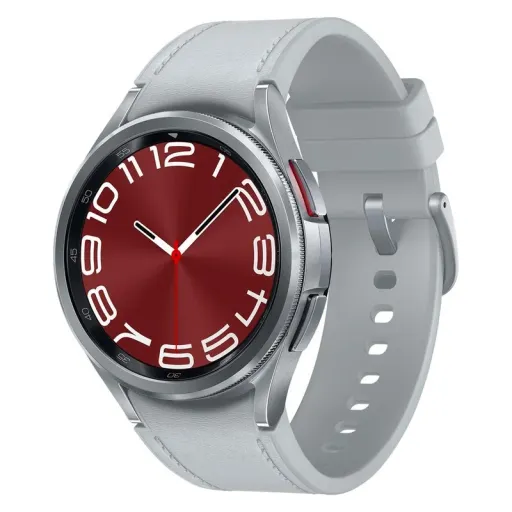 ساعت هوشمند 43 میلی متری سامسونگ مدل Galaxy Watch 6 Classic با بند سیلیکونی رنگ مشکی