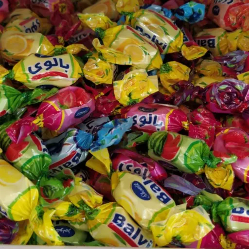تافی میوه ای بالوی شونیز 500 گرمی غرفه آجیل خشکبار مهران