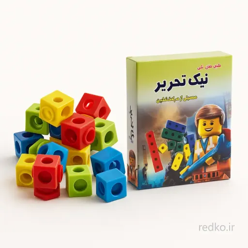 چینه مکعب ریاضی نیک تحریر 20 قطعه در مداد قرمز