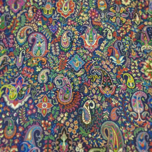 ترمه ۱۲ رنگ متری طرح صفویه