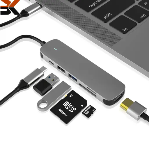 هاب 6 پورت USB-C برند varkda