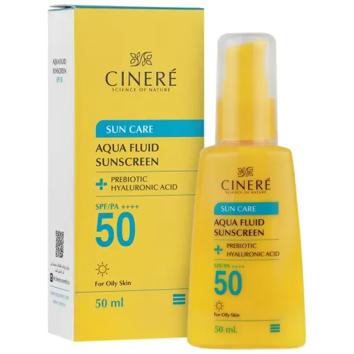 فلوئید ضد آفتاب SPF50 سینره مناسب پوست چرب