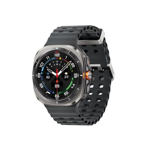 ساعت هوشمند سامسونگ مدل Galaxy Watch Ultra دارای قابلیت های کنترل موسیقی (Music Player)، قابلیت مکالمه از طریق بلوتوث... رنگ سفید