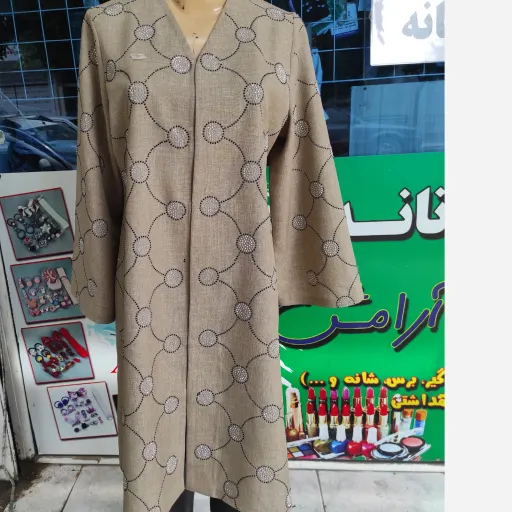 مانتو نگین کاری شده زنانه مجلسی