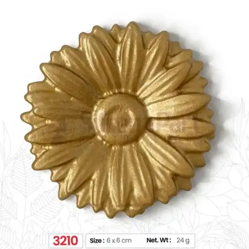 مولد سیلیکونی طرح گل داوودی کوچک برند سورنا پارت رنگ قرمز قطر 6 سانت 