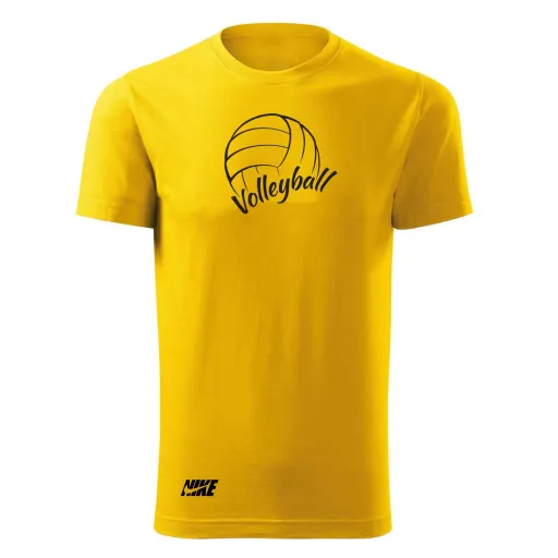 تیشرت یقه گرد مردانه طرح vollyball مدل r 0587 رنگ قرمز