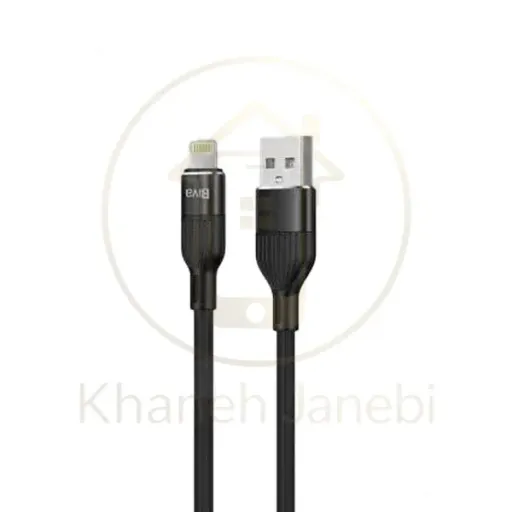 کابل لایتنینگ بیوا Biva C-02L طول 1.2 متر شدت جریان 2.4 آمپر رنگ مشکی
