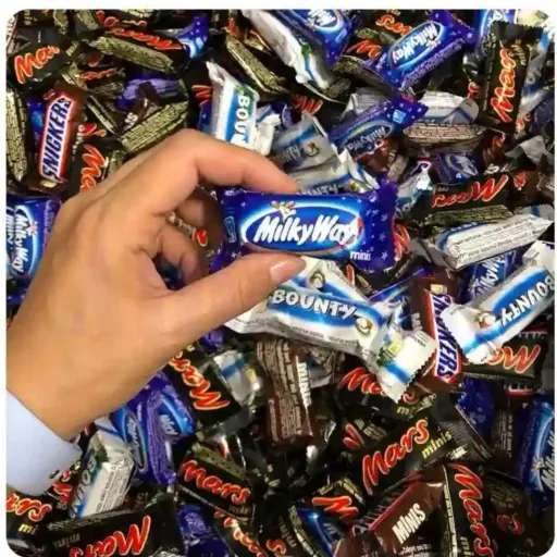 میکس شکلات روسی اسنیکرز، بونتی، مارس و میلکی وی 500 گرم 