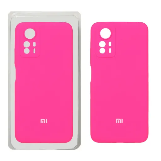 قاب سیلیکونی اورجینال پاک کنی درجه یک شیائومی مدل Xiaomi Redmi Note 12S (پک اصلی) رنگ صورتی فانتزی