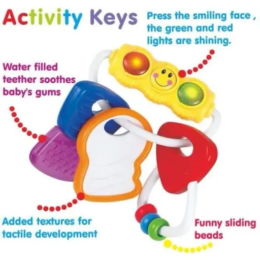 جغجغه و دندانگیر چراغدار HOLA Toys 306E  آرامش و سرگرمی نوزادان